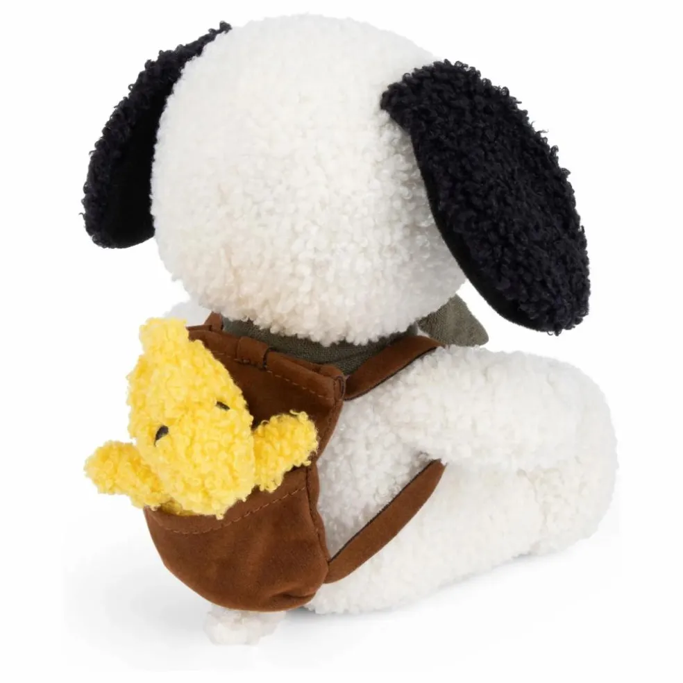 SNOOPY - Peluche Snoopy avec Woodstock dans son sac