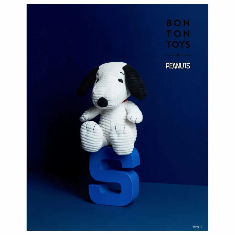 SNOOPY - Peluche Snoopy en velours côtelé