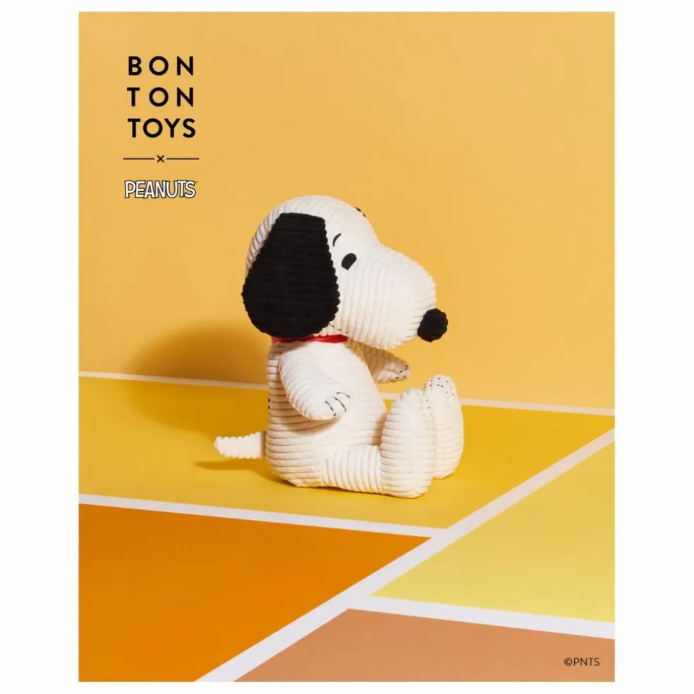 SNOOPY - Peluche Snoopy en velours côtelé