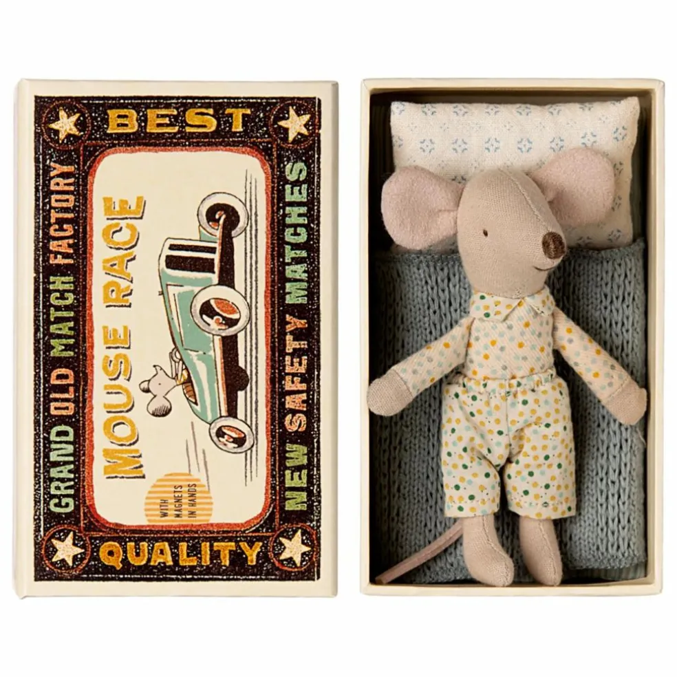 Souris Petit Frère dans sa boîte assortie
