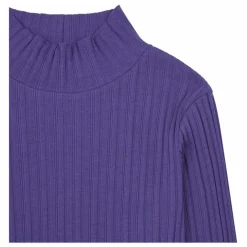Sous Pull Femme Cotelé Coton Bio | Bleu indigo