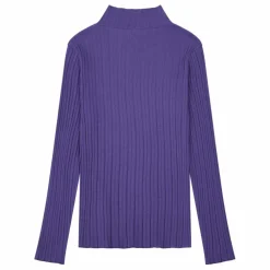 Sous Pull Femme Cotelé Coton Bio | Bleu indigo