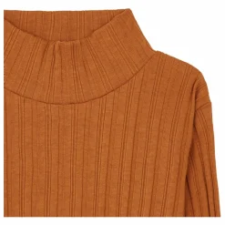Sous Pull Fille Côtelé Coton Bio | Noisette