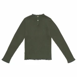 Sous-Pull Betsy Lace Coton Responsable | Vert kaki