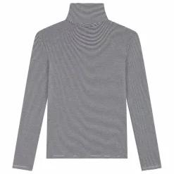 Sous-Pull Iconique Rayé Coton Bio | Bleu marine