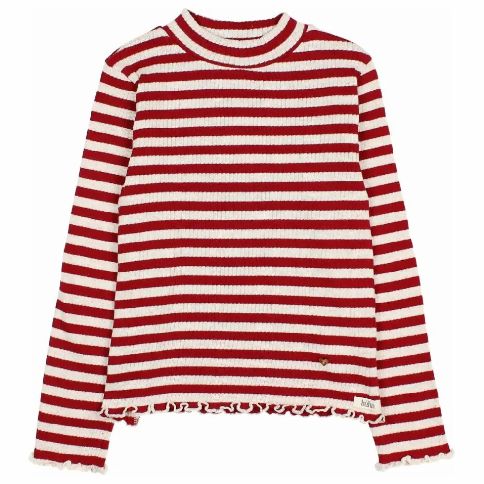 Sous-pull Rayures | Bordeaux