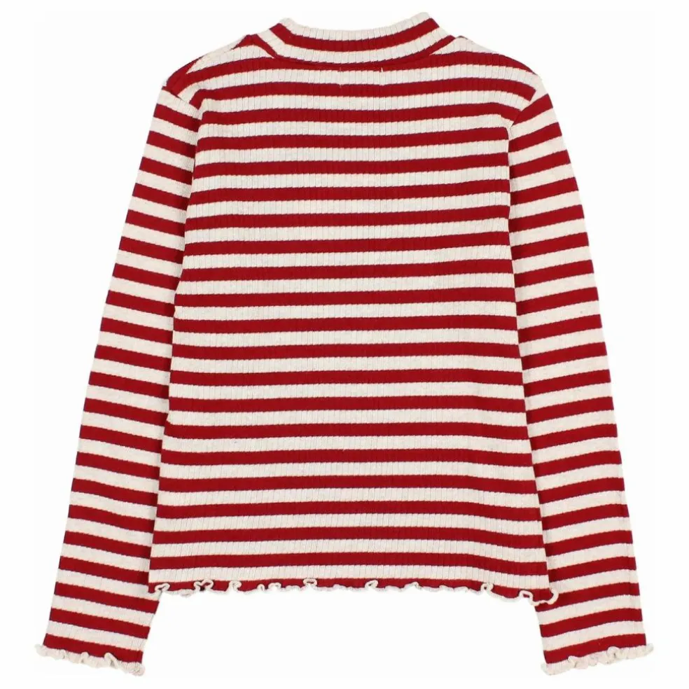 Sous-pull Rayures | Bordeaux