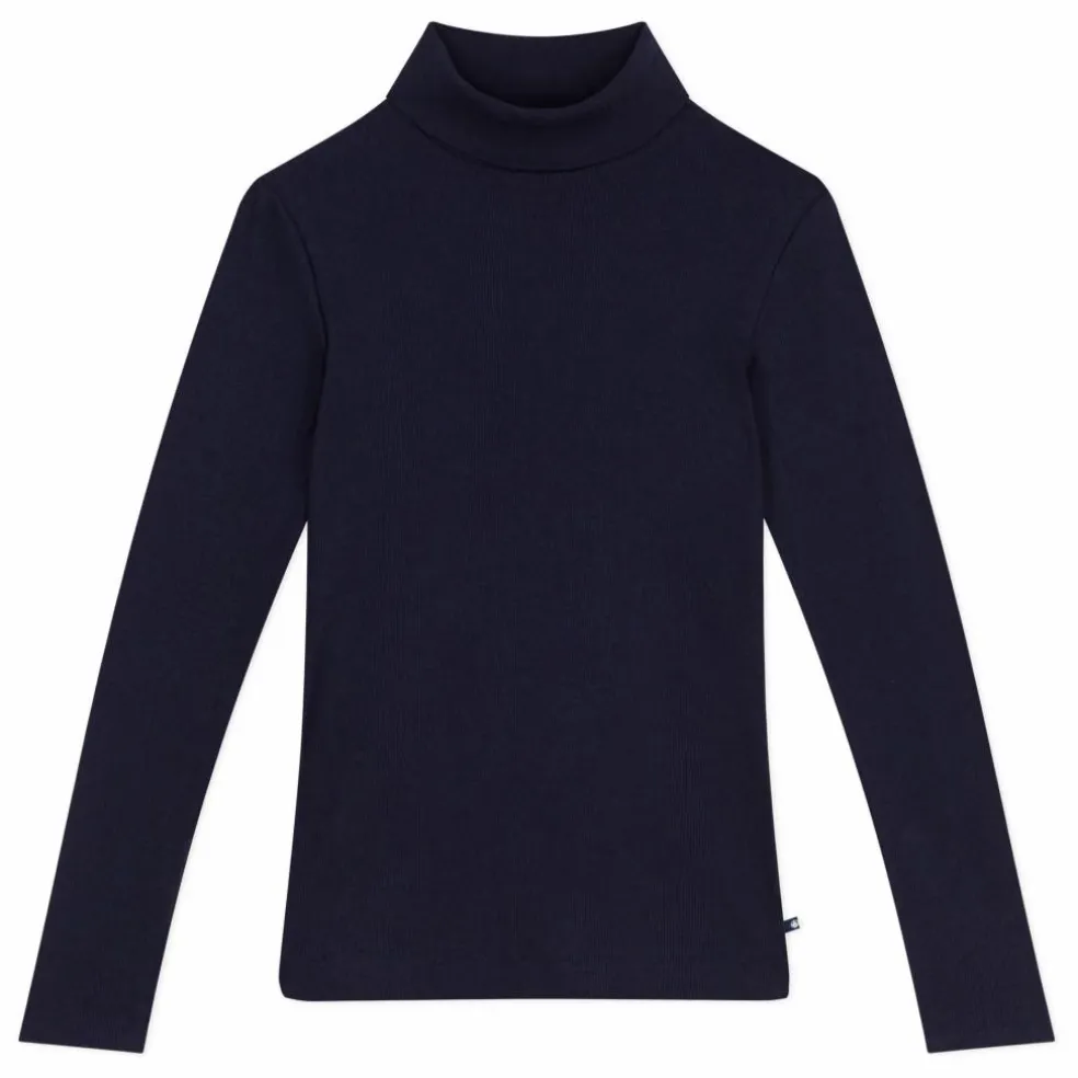 Sous-Pull Uni Laine | Bleu marine