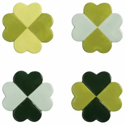 Sous-verres Lucky Clover - Set de 4 | Vert