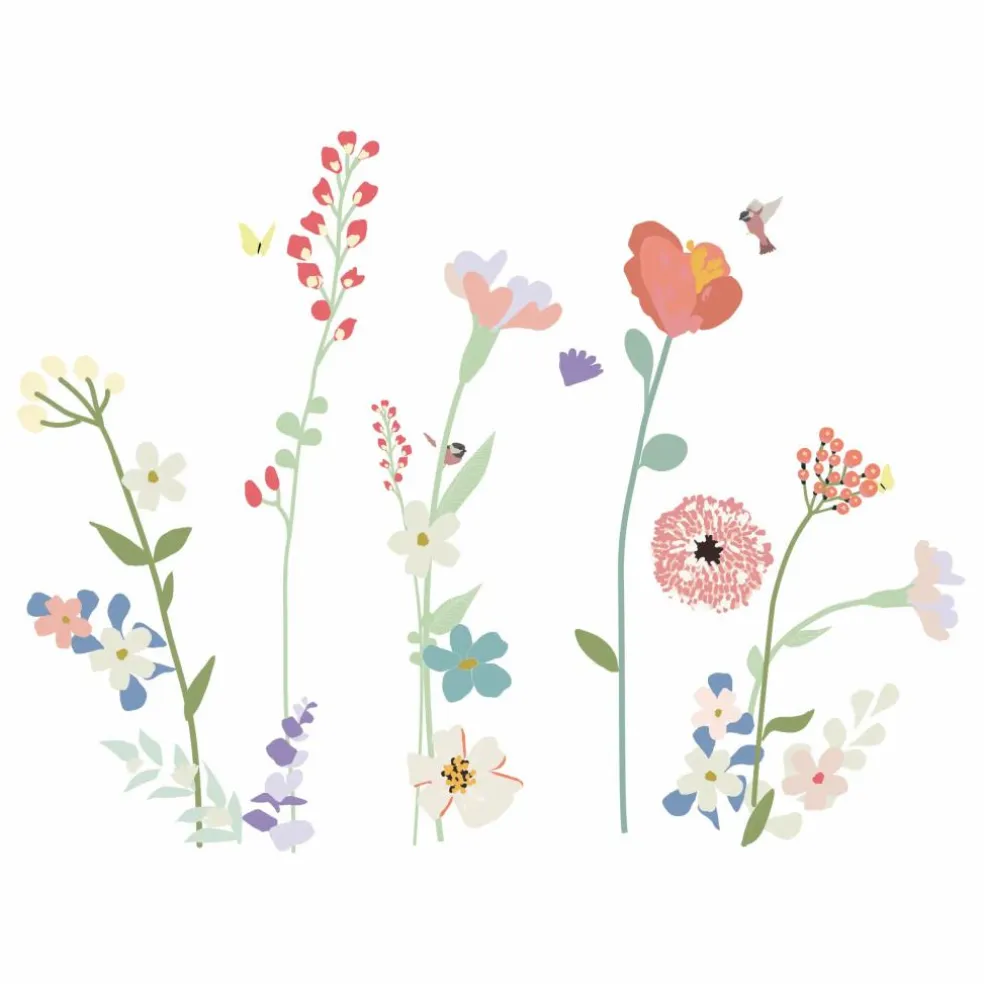 Sticker géant Fleurs des champs