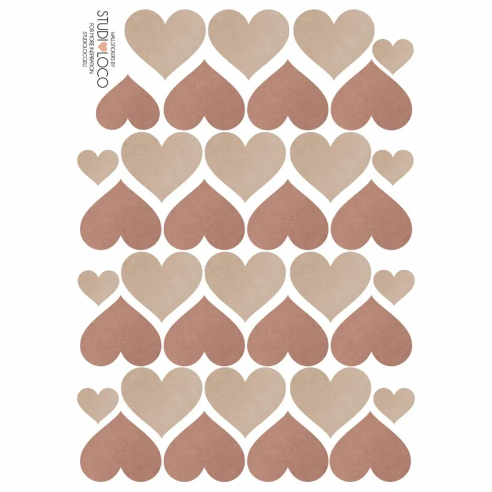 Stickers muraux Cœurs