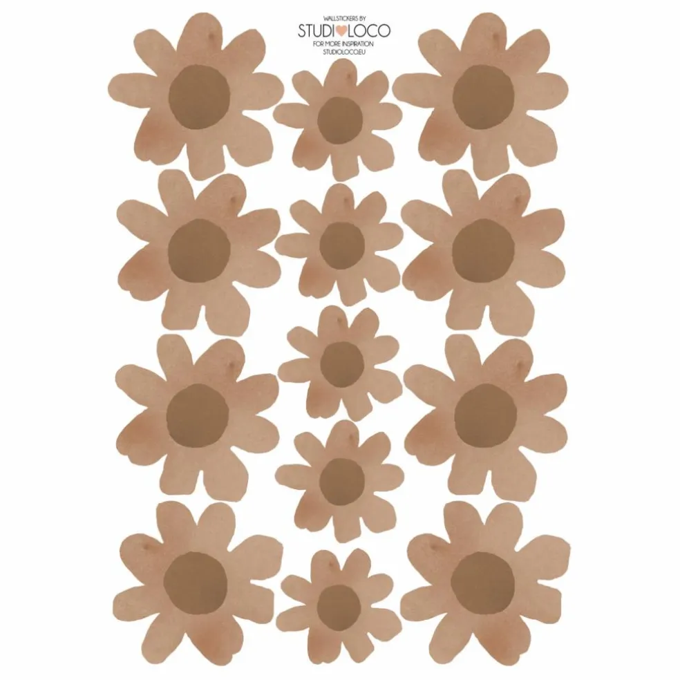 Stickers muraux Floral | Marron