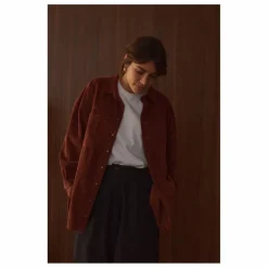 Sur-Chemise Paola Velours Côtelé - Collection Femme | Chocolat