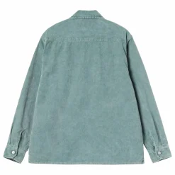 Surchemise Reynold Velours Côtelé | Vert chiné