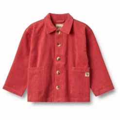 Surchemise Sage Velours Côtelé Coton Bio | Rouge