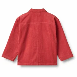 Surchemise Sage Velours Côtelé Coton Bio | Rouge