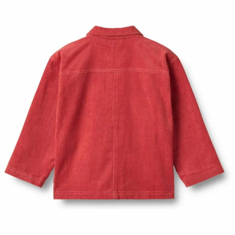 Surchemise Sage Velours Côtelé Coton Bio | Rouge
