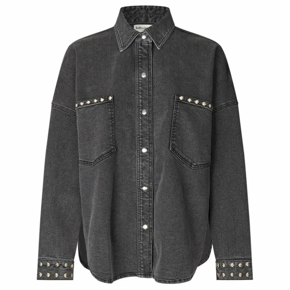 Sur-Chemise Veida Denim | Washed Black