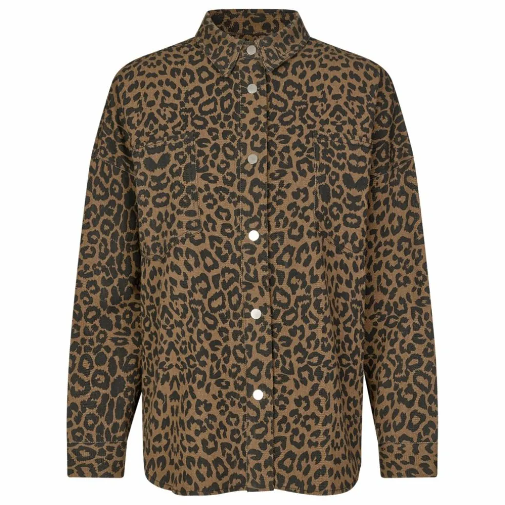 Sur-Chemise Veida Léopard | Marron