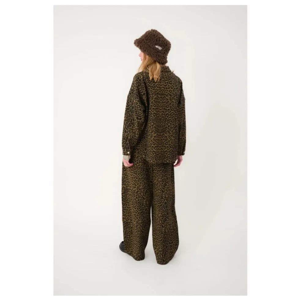 Sur-Chemise Veida Léopard | Marron
