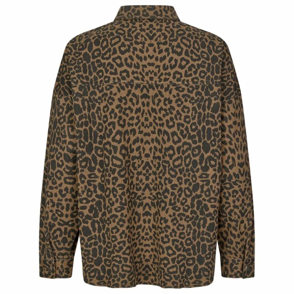 Sur-Chemise Veida Léopard | Marron