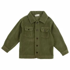 Surchemise Velours Côtelé | Vert olive