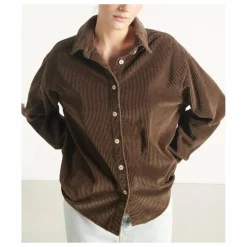 Sur-Chemise Velours Côtelé Padow | Marron