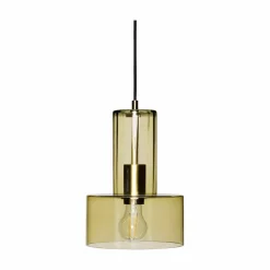 Suspension en verre Ripple | Vert