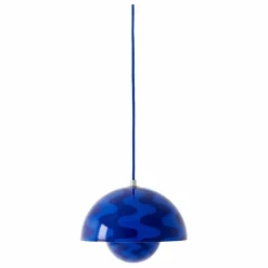 Suspension Flowerpot VP1 Pattern, Verner Panton | Cobalt