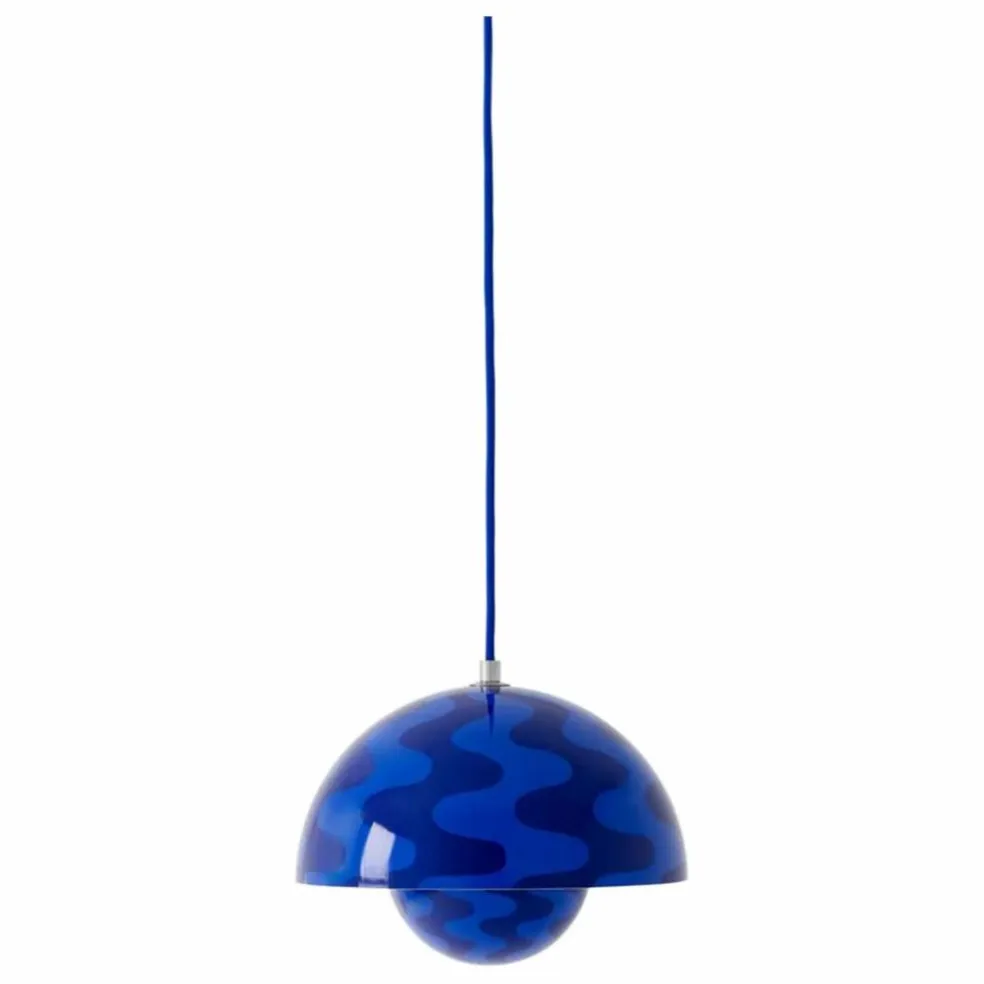 Suspension Flowerpot VP1 Pattern, Verner Panton | Cobalt