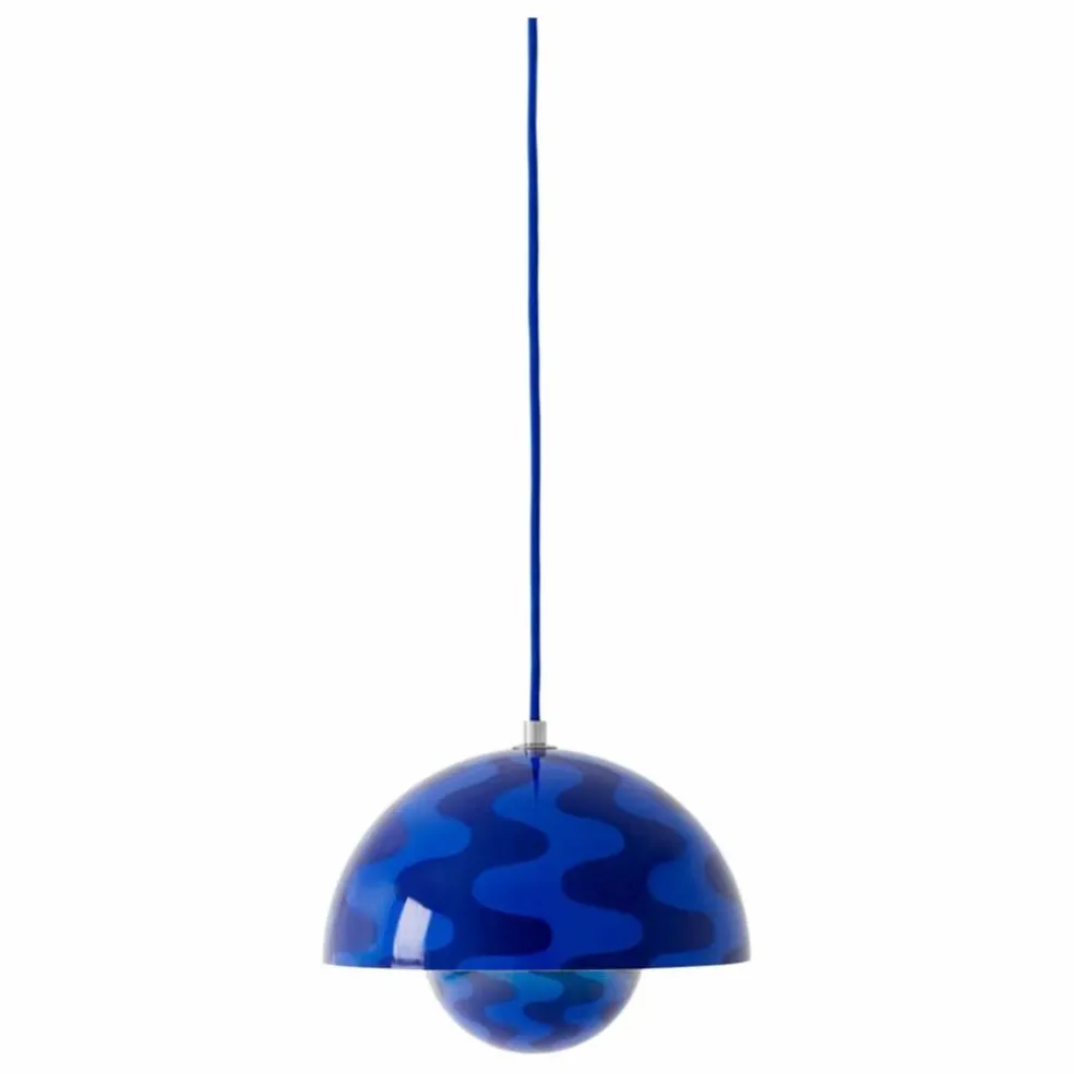 Suspension Flowerpot VP1 Pattern, Verner Panton | Cobalt