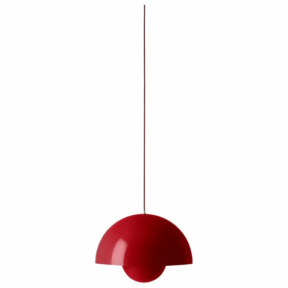 Suspension Flowerpot VP2, Verner Panton, 1968 | Rouge vermillon