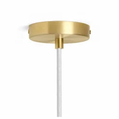 Suspension Vuelta en verre opalin | Doré