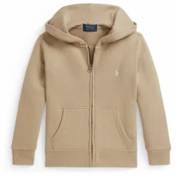 Sweat à Capuche Zippé Logo | Beige