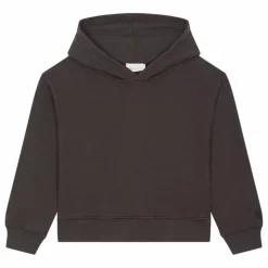 Sweat A Capuche Fille Coton Bio | Noir