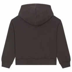Sweat A Capuche Fille Coton Bio | Noir