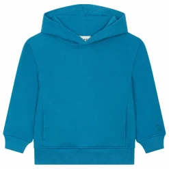 Sweat A Capuche Garçon Coton Bio | Bleu azur