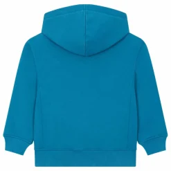 Sweat A Capuche Garçon Coton Bio | Bleu azur