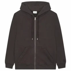 Sweat A Capuche Zippé Homme Coton Bio | Noir