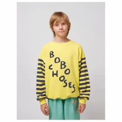 Sweat Abeille Coton Bio | Jaune