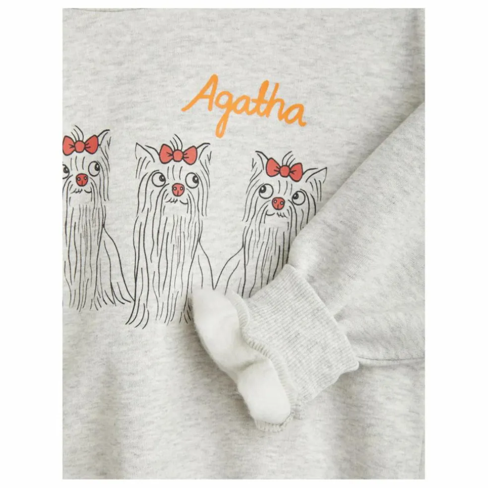 Sweat Agatha Coton Bio | Gris chiné