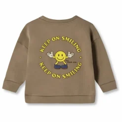 Sweat Alvin Smiley Coton Bio | Taupe