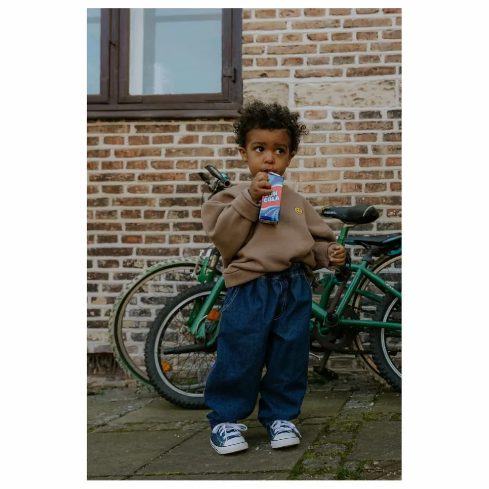 Sweat Alvin Smiley Coton Bio | Taupe