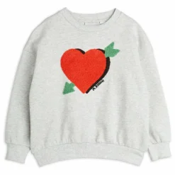 Sweat Arrowed Heart Coton | Gris chiné