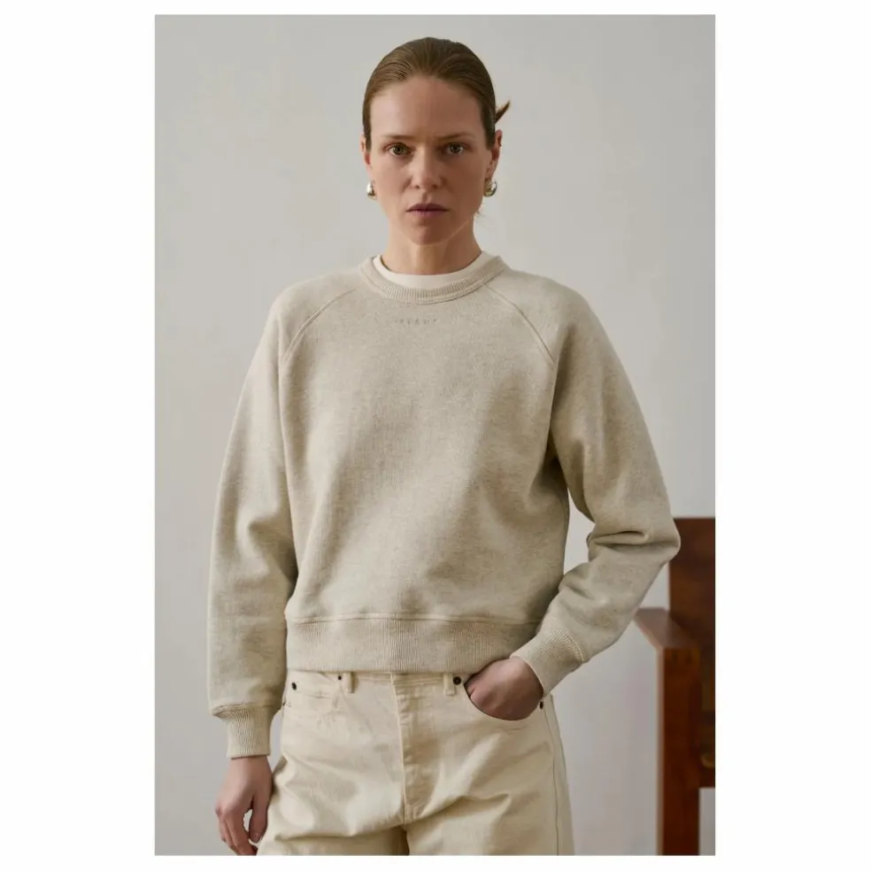 Sweat Artemis Coton Bio | Gris chiné clair