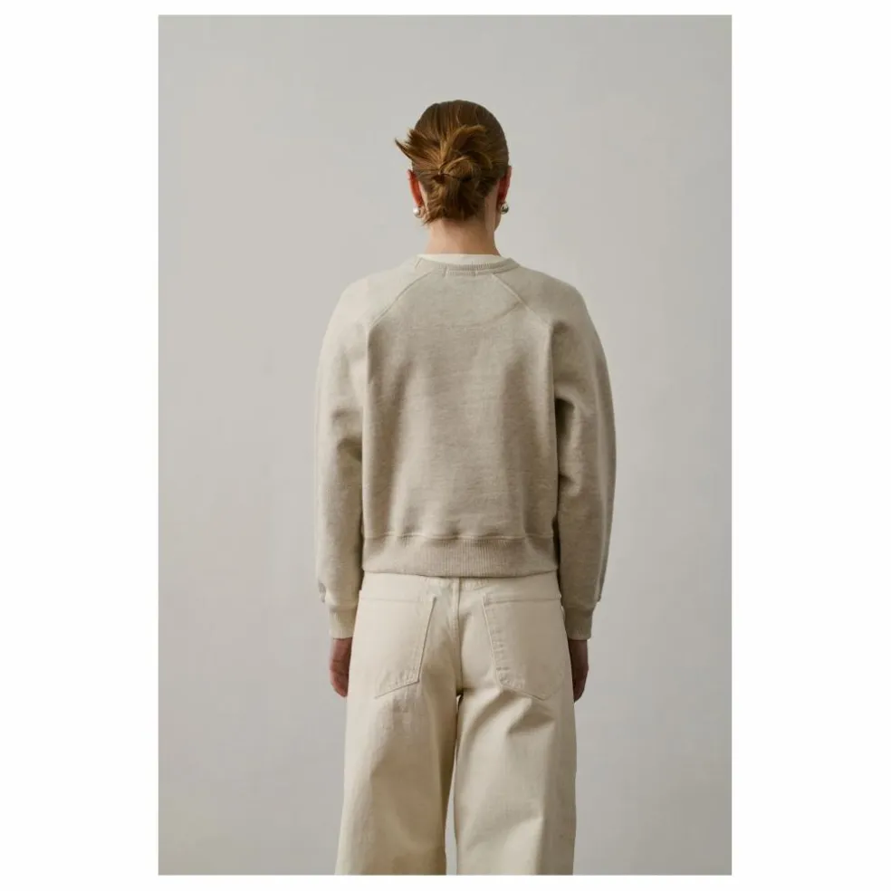 Sweat Artemis Coton Bio | Gris chiné clair
