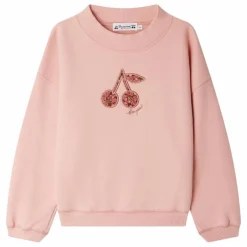 Sweat Bart Molleton Coton Bio | Rose bonbon