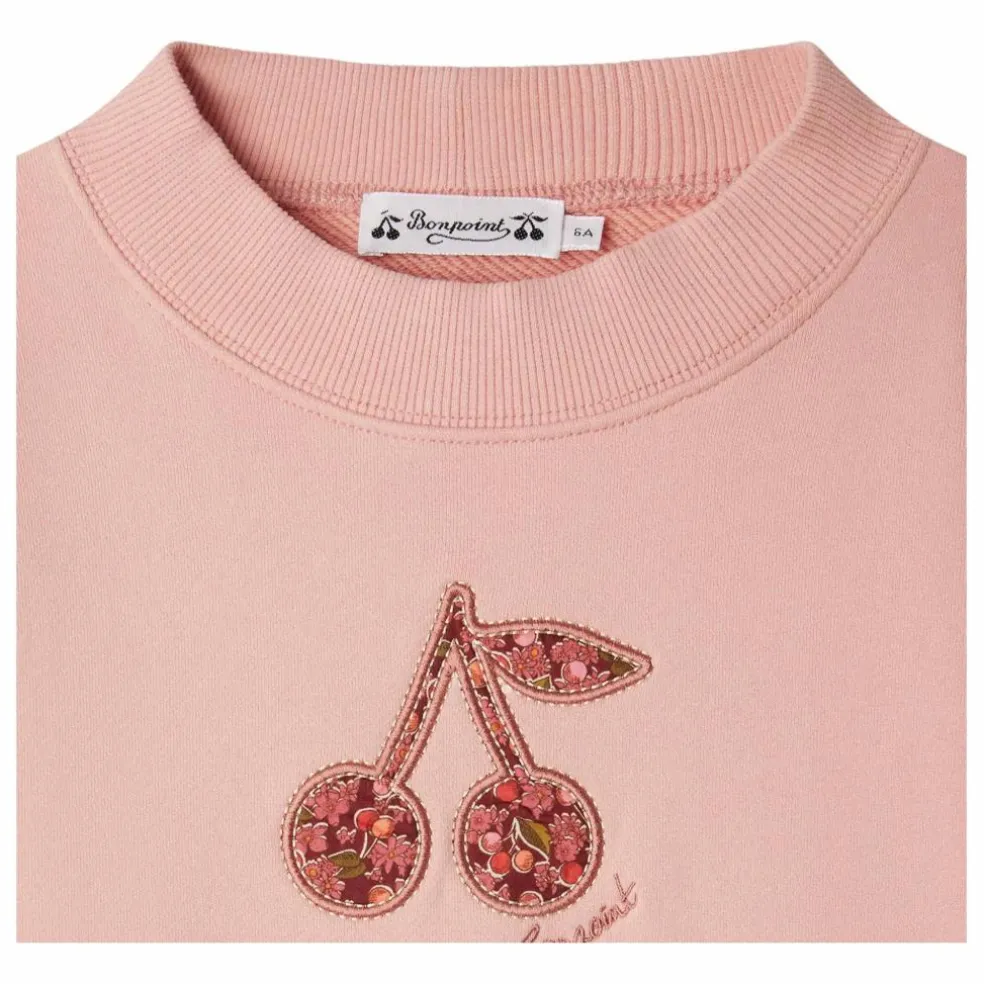 Sweat Bart Molleton Coton Bio | Rose bonbon