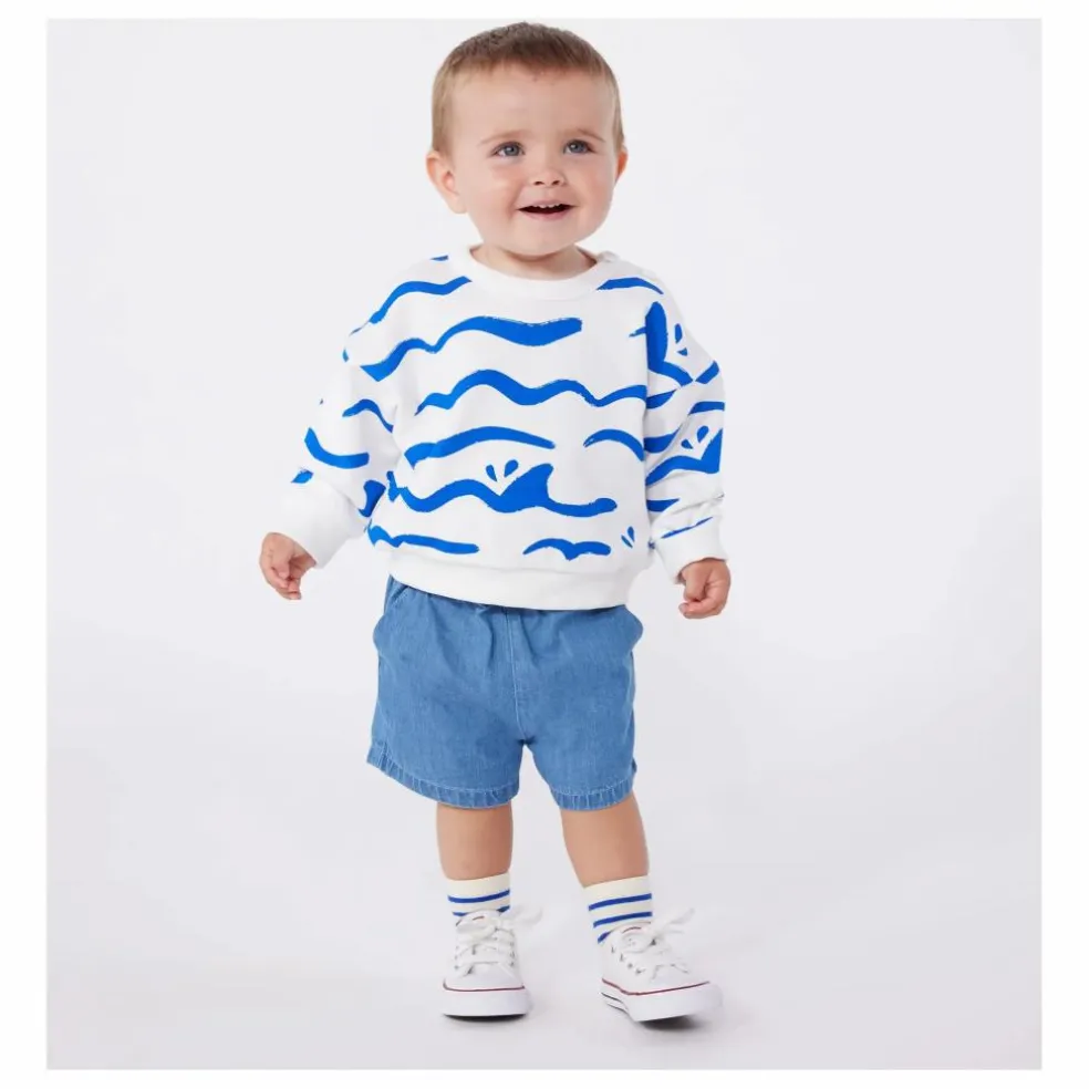 Sweat Bavion Coton Bio | Blanc