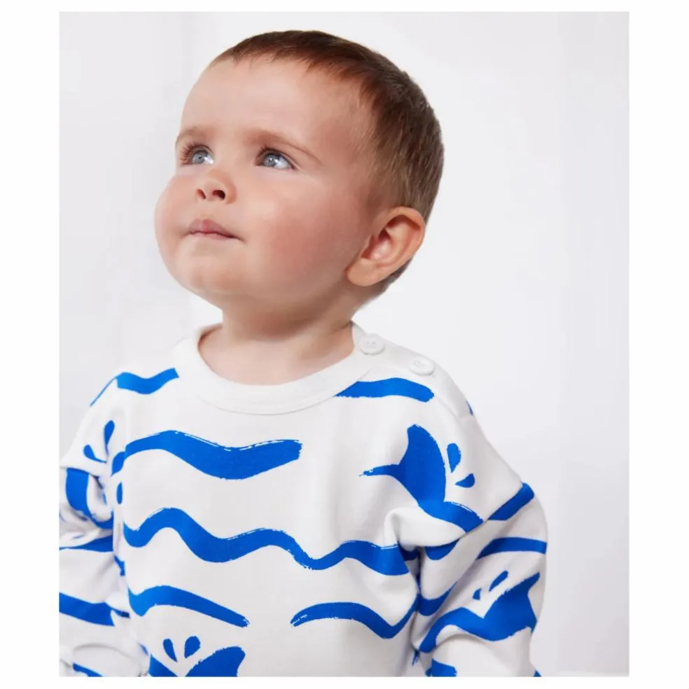 Sweat Bavion Coton Bio | Blanc